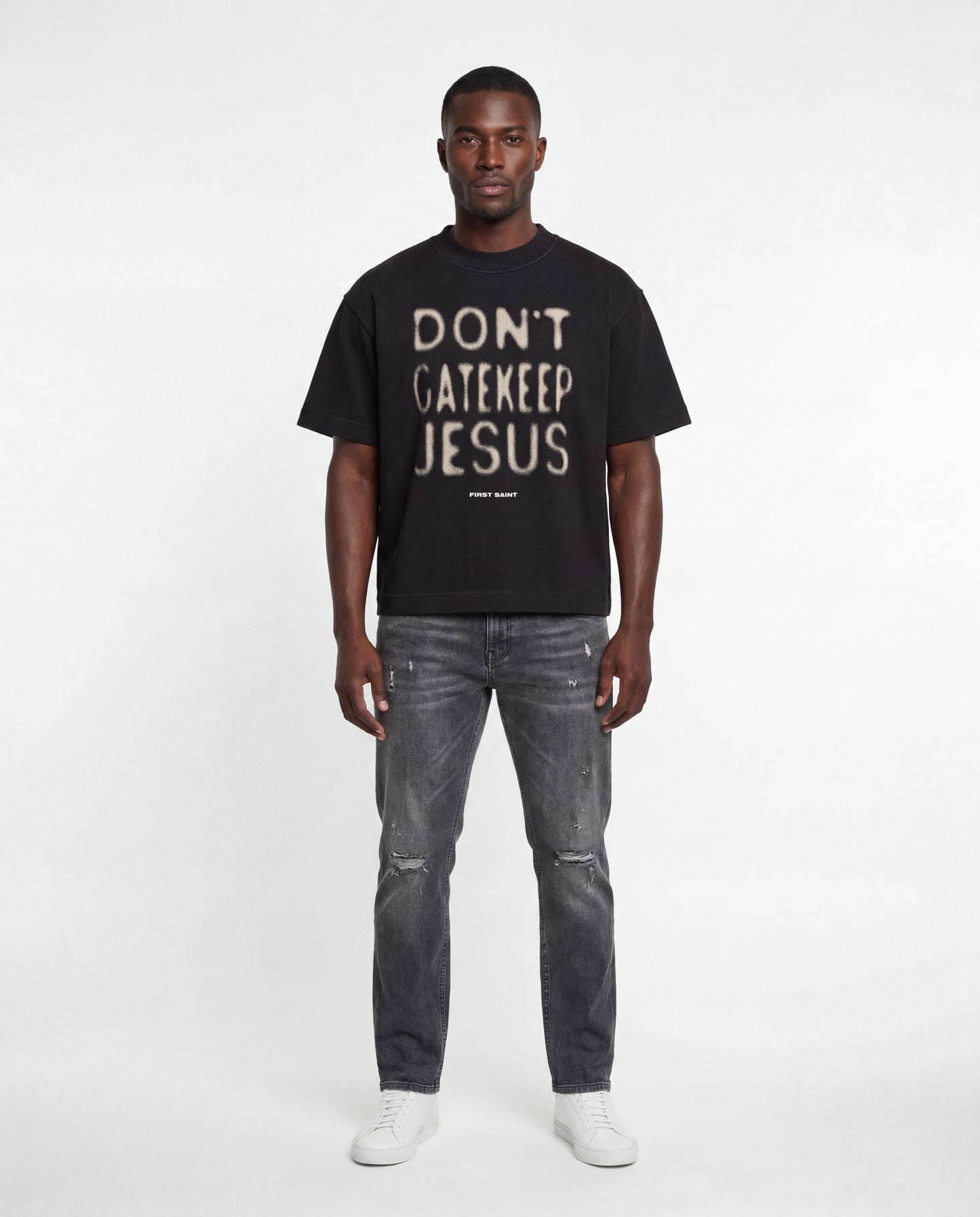 Don't Gatekeep Jesus Boxy Tee